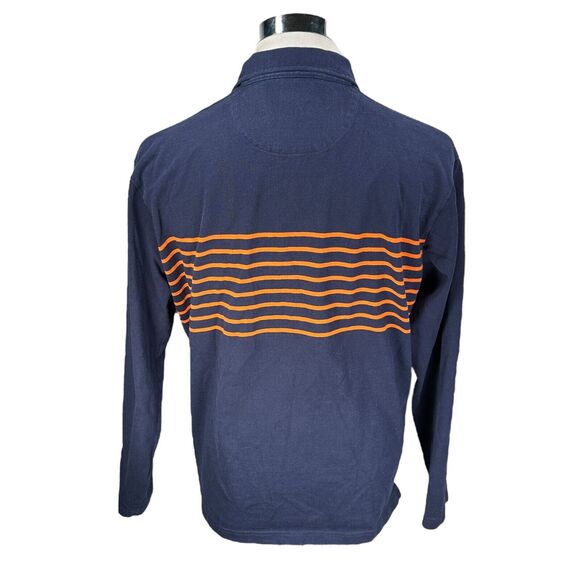 Vintage Ralph Lauren Polo Sport Sweatshirt Men’s Medium Stripe 90s Blue Orange - Picture 5 of 9
